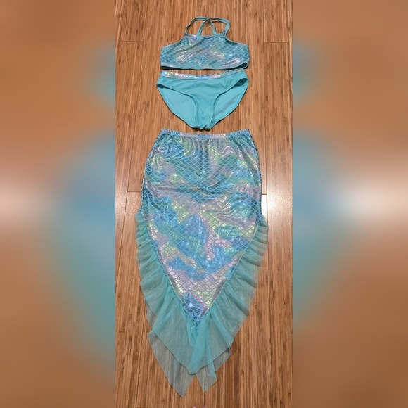 ❤️ NWOT Wonder Nation Mermaid Swim Set - Picture 1 of 9